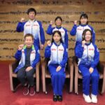 国スポ、障スポに出場する選手たち=岡山県津山市で