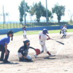 熱戦を繰り広げる選手たち（北房・久世・蒜山ｰ中道・加茂・勝北）