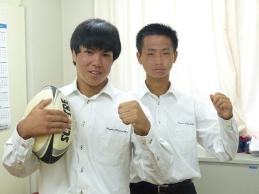 ラグビー中国ブロック代表に　津山工業高校の２選手　「勝利に貢献し優勝を」／岡山・津山市