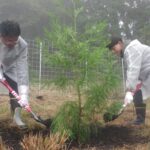 阿波地内で開かれた定植セレモニー