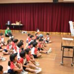 遊びを取り入れながら　園児防災知識学ぶ　大学生による「子ども防災塾」／岡山・津山市