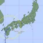 台風10号の進路予想＝8月30日午前8時現在