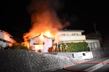 岡山県津山市で発生した住宅火災