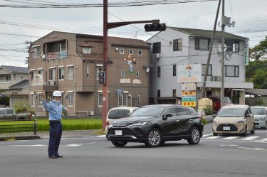 防災の日 県内全22署 大規模災害を想定 交通規制訓練