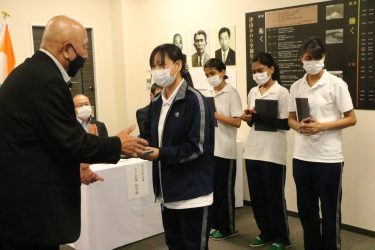 津山信用金庫 津山みのり学園 SDGs私募債発行記念式典