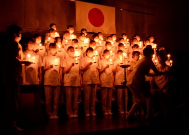 津山中央看護専門学校　第34期生の「宣誓式」