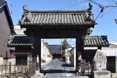 本源寺、総門の修復工事始まる
