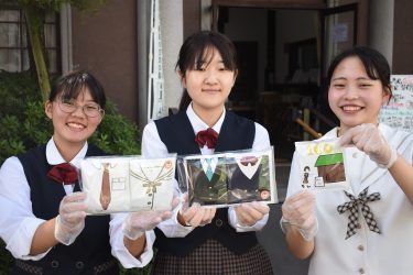 100周年記念して津山商業高校３年生ドリップコーヒー開発