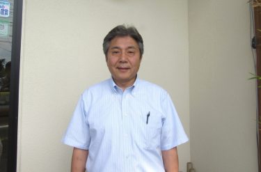 稲葉伸次さん・津山の桜に感心しきり