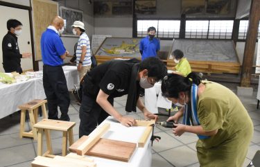 津山城で体験教室