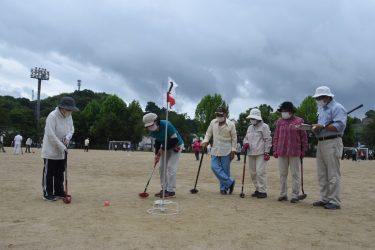 津山市老人クラブ連合会津山支部の第30回グラウンド・ゴルフ大会