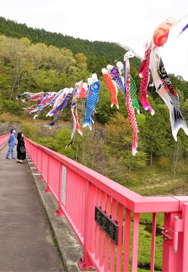 奈義町天空橋こいのぼり