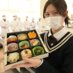 3年4組の生徒が手作りした弁当