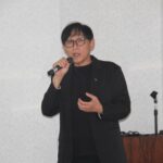 新規事業について説明する藤本代表理事