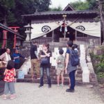 志戸部八幡神社で行われた夏越祭＝岡山県津山市＝