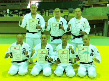 作陽男子柔道部、県新人大会で史上初の個人全７階級制覇