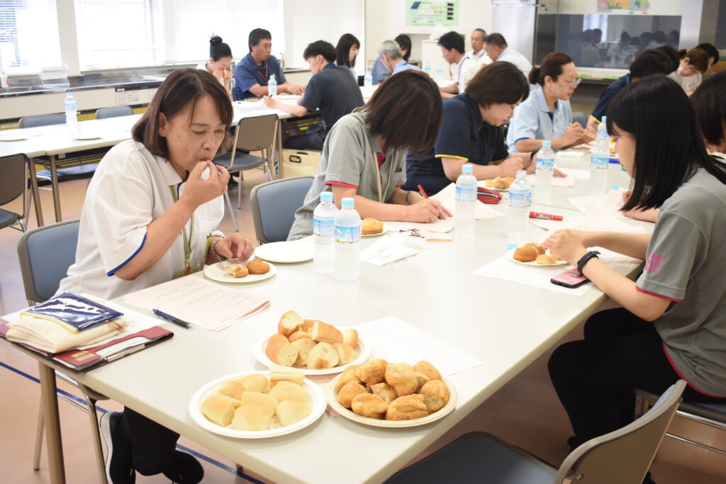 津山産小麦で製造されたパン