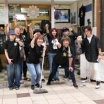 稲葉さんの故郷をきれいにしようと集まったファン