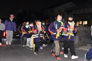 子どもたちが拍子木鳴らし「火の用心！」 田中町内会子ども会、年末