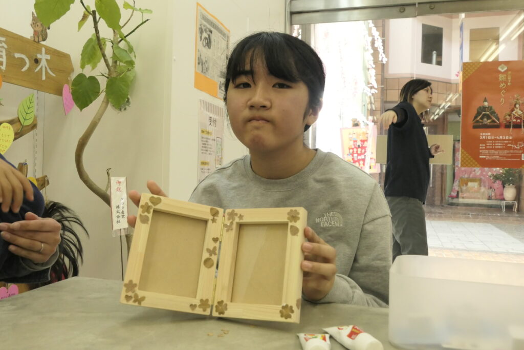 完成したフォトスタンド