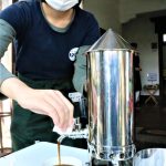 城西浪漫館、コーヒーカンで珈琲提供