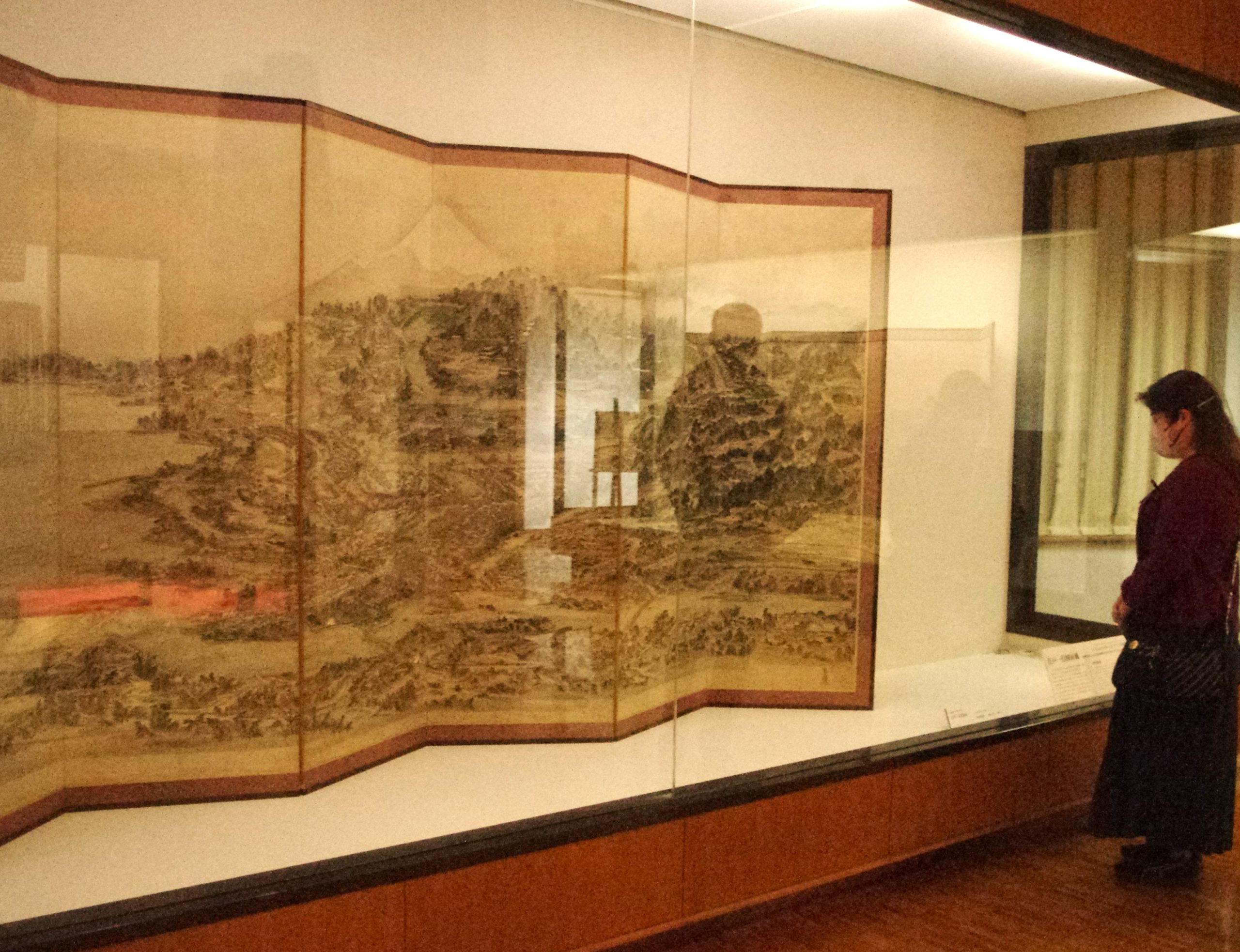 江戸を一目で　博物館で県重文の屏風公開　スカイツリーの眺望とほぼ同じ／岡山・津山市
