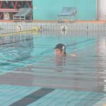 県重要無形文化財保持団体　神伝流津山游泳会の初泳ぎ　一年の安全と精進誓う／岡山・津山市