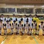 フットサル県予選会で初の準優勝を飾った美作高（サッカー部提供）＝岡山県津山市