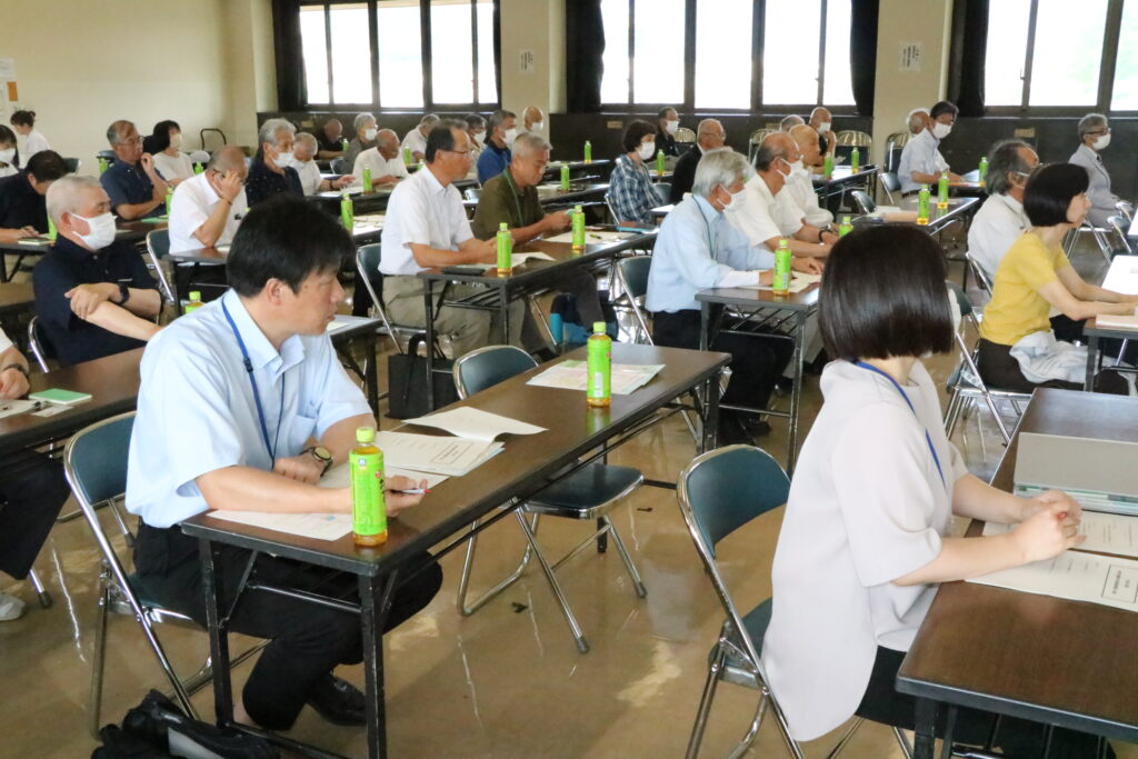 約50人が出席した美作地域青少年相談員連絡会総会