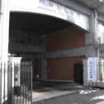 入学試験が行われた美作高校