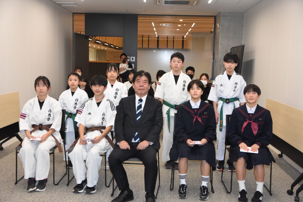 美作市から全国大会に出場する児童・生徒たち