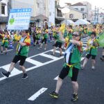 奴通りを彩った“カッパの大パレード”=岡山県津山市で