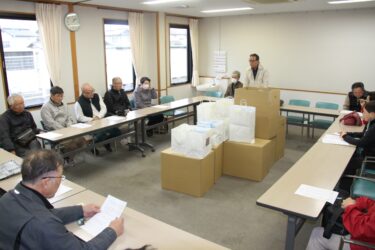 連合町内会西苫田支部内の約4400世帯にマスクを計約2万枚配布／岡山・津山市