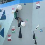 全国ボルダー小学生競技大会の小学5・6年男子の部で準優勝に輝いた江見君