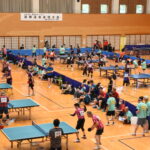 中四国、近畿地方8府県から温泉、卓球好きが集まった会場
