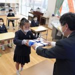 津山市立の35小中校で25日、本年度の修了式が行われた