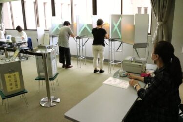 美作市長選・市議補選の期日前投票が市内6カ所で行われる／岡山・美作市