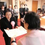 退任した民生委員・児童委員　 功績たたえ 　伝達式で表彰／岡山・津山市