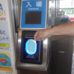 JR津山駅構内に設置されたICOCA専用改札機