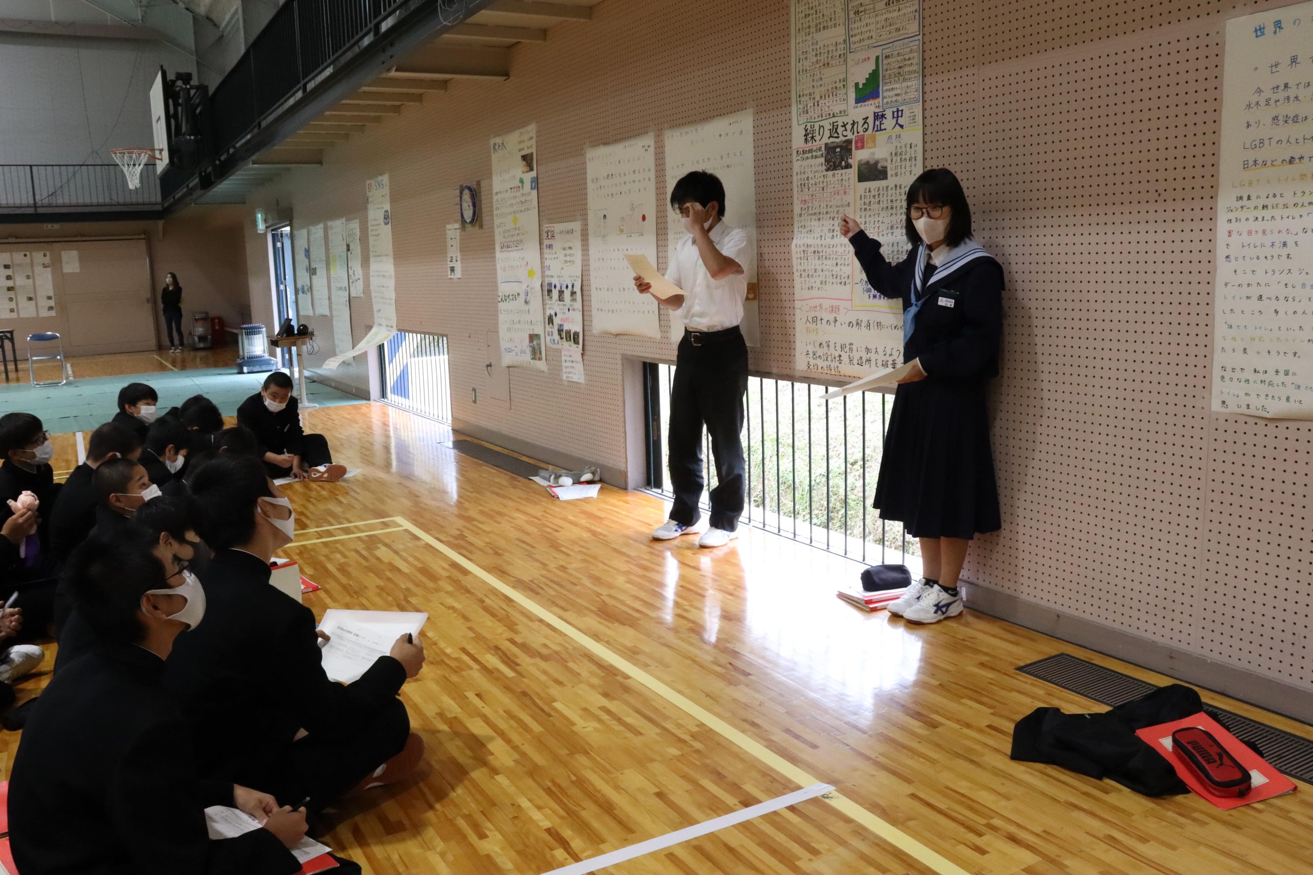加茂中学校の文化発表会