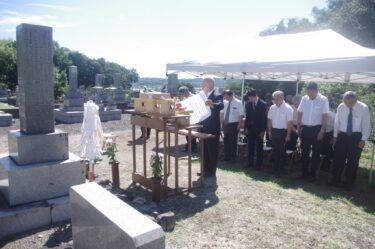 思い寄せて　大東塾十四烈士の芦田氏しのぶ　「遺志を継ぎ末永く継承を」／岡山・津山市