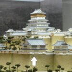 二の丸の昇櫓＝津山郷土博物館の復元模型