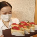 ザ・シロヤマテラス津山別邸で販売開始した夏のケーキ＝岡山県津山市で