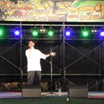 吉井川に響き渡った4オクターブを自在に操る歌声