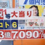 高額当選を伝える貼り紙
