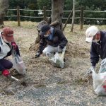 津山さくらまつりに向けて、清掃奉仕