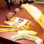 寄贈された交通安全機器やグッズ