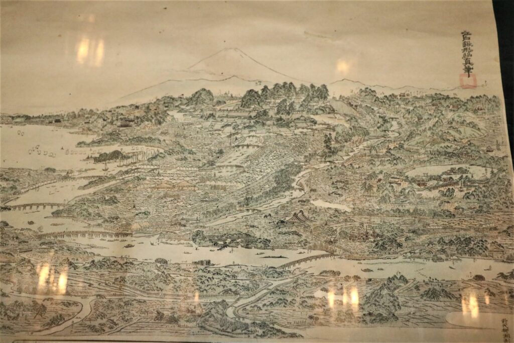 一目図の布石とされる木版画「江戸名所の絵」