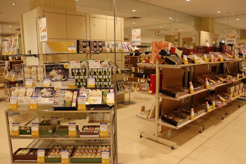 店内にずらりと並ぶお歳暮ギフト
