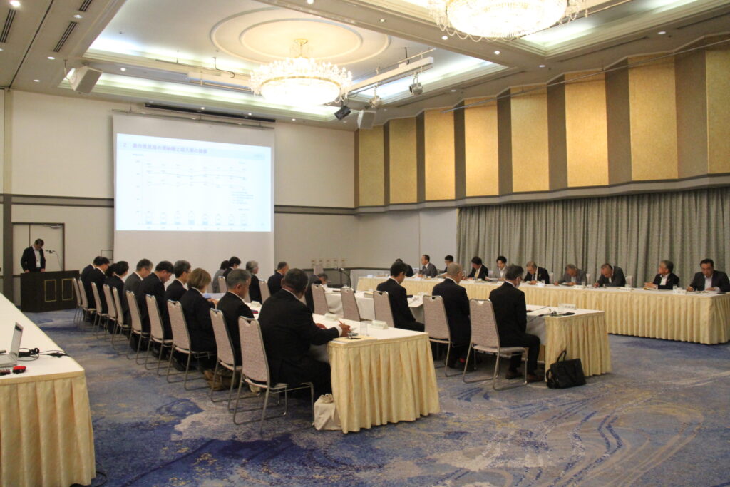 美作県民局管内市町村長との連絡会議会場